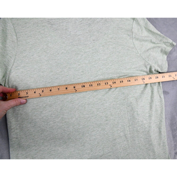 J Jill Pure Jill Shirt Womens Large Green Soft Scoop Neck Tee Linen Blend - Picture 7 of 8